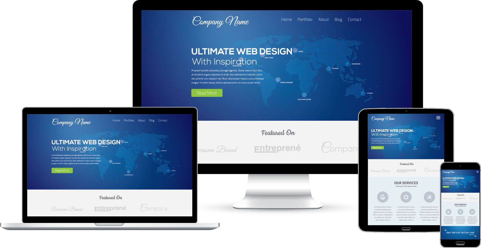 responsive web site layouts