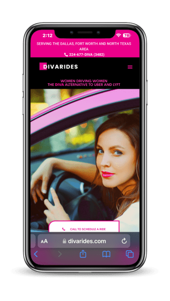 THE DIVA ALTERNATIVE TO UBER AND LYFT in dallas fort worth north texas
